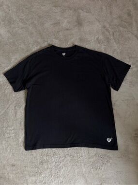 Human Made Blank Black Short Sleeve T-shirt Size Men’s Large Soft Cotton